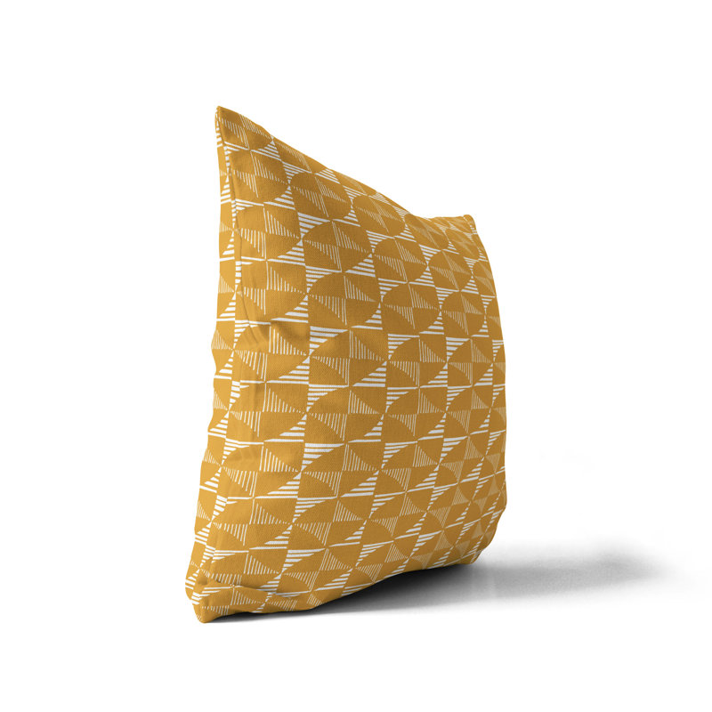 Housse et insert de coussin extérieur d'extérieur, L 15 po x H 15 po, Jaune