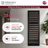 Allavino Reserva Series 154 Bottle 71" Tall Dual Zone Built-in Left Hinge Wine Refrigerator with Black Metal Door-120772737