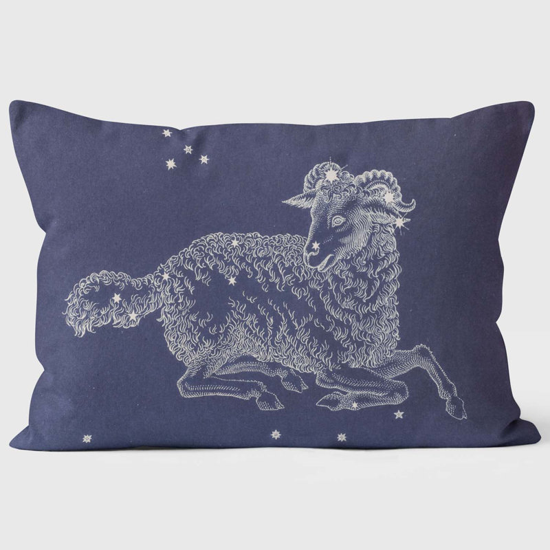 Aries Zodiac Sign - "Starry - Starry Night" Cushion