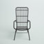 Creil Patio Dining Armchair with Cushion-1450222093