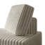 Ensemble de chaise modulaire et d'angle 6 pièces en velours beige-1199072660