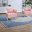 Chaises d'appoint modernes en velours, pieds en métal doré, pour le salon et le bureau