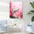 White Floater Framed