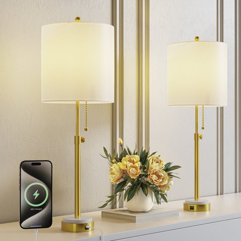 Leandra Adjustable USB Table Lamp