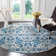 Alessia Floral Ivory/Blue Area Rug
