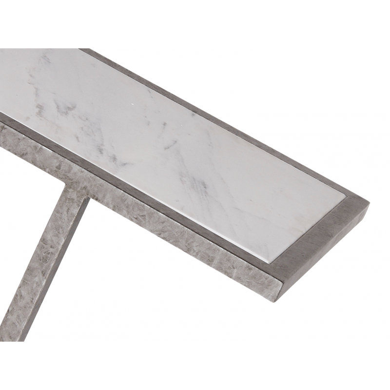 Ringlet End Table, Royal Silver, Royal Silver