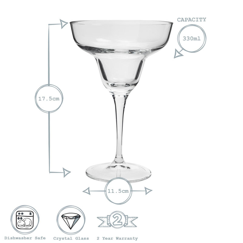 Ypsilon Margarita Glasses - 330ml, 12