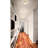 Chanda 6-inch 1-light Brushed Gold Semi-Flush Mount with Opal Glass Shade-408817183