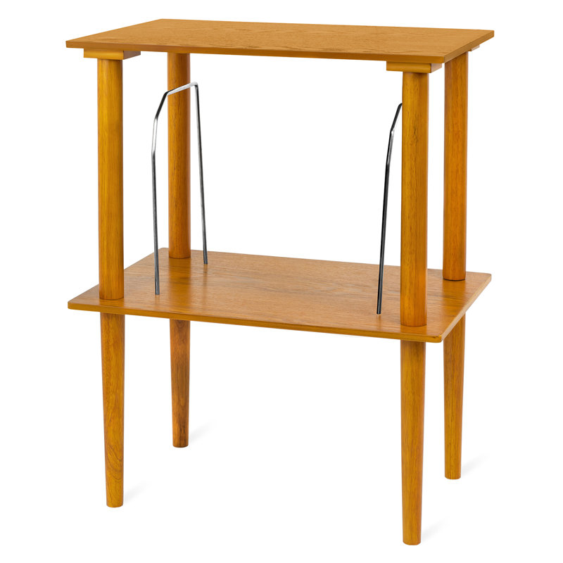 27'' H Media Shelves, Oak