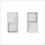 Armoire à pharmacie murale avec rangement ouvert et fermé 2 pièces Oba-1748469147