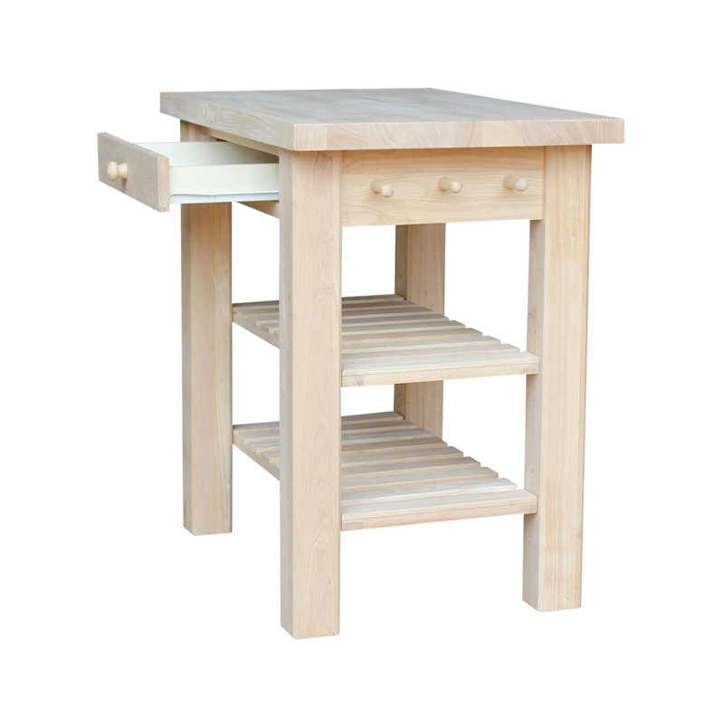 Manatuto Solid Wood Prep Table