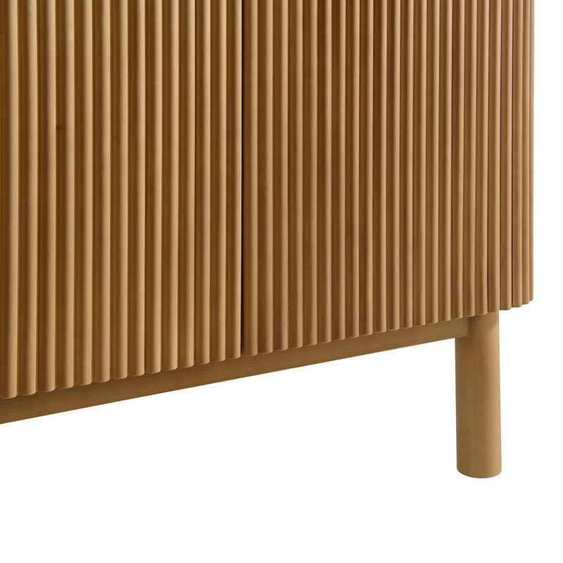 Kensington Double Bathroom Vanity Reeded Birch, 84"
