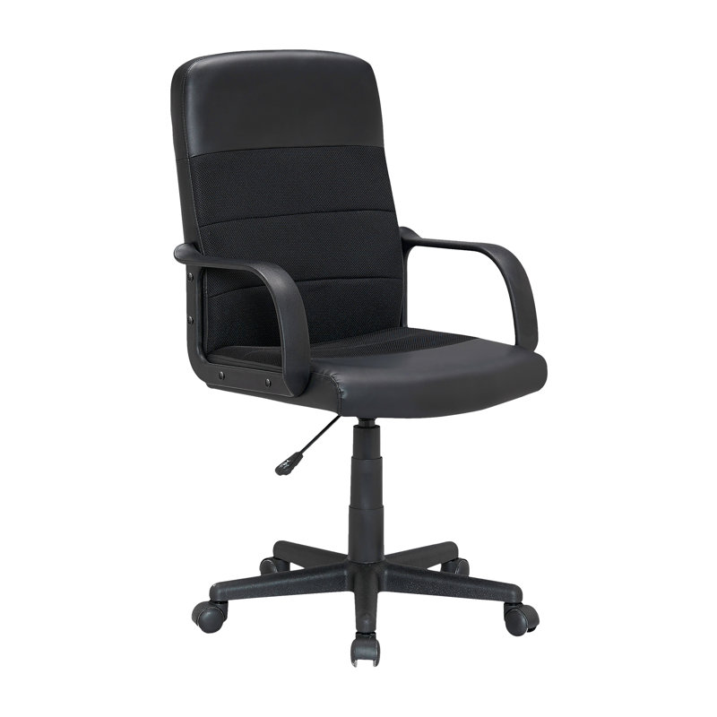 Fauteuil de bureau 36,61 "à 40,55" en cuir synthétique Michael