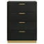 Commode noire 4 tiroirs-1049648686