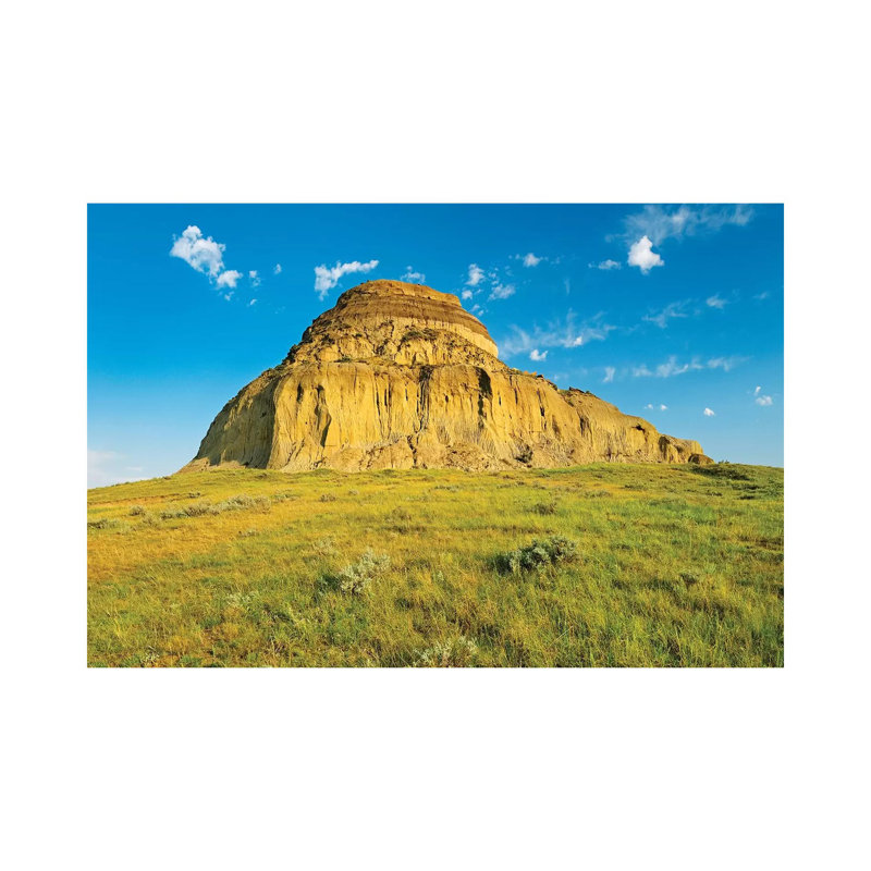 Canada, Saskatchewan, Big Muddy Badlands. Landscape With Castle Butte. by Jaynes Gallery - Wrapped Canvas Gallery-Wrapped Canvas Giclée