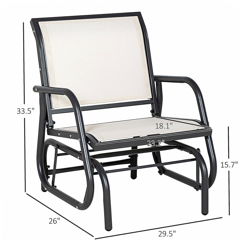 Fauteuil oscillant et balançoire Outsunny