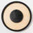 Natural Wood Face Black Frame Round Wall Clock
