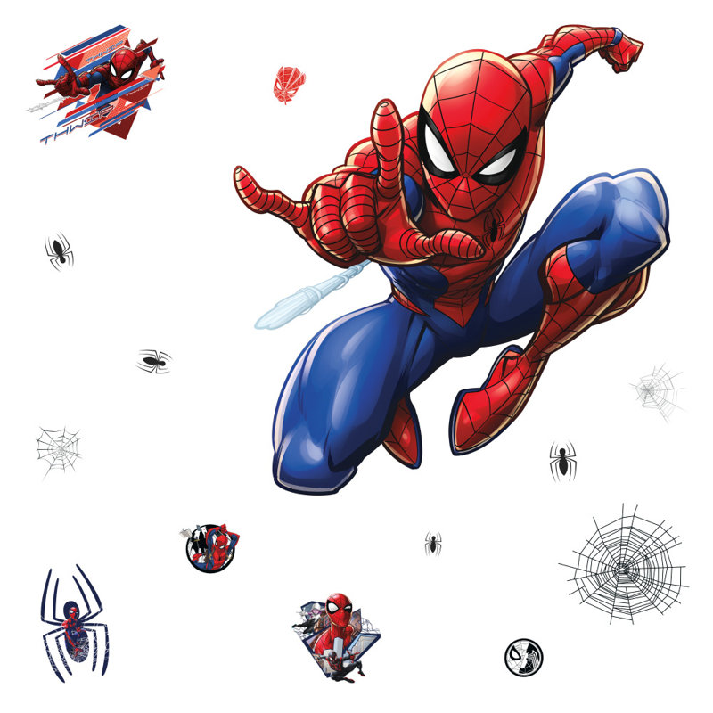 Spider-Man Giant Peel and Stick Repositionable Wall Decal Set
