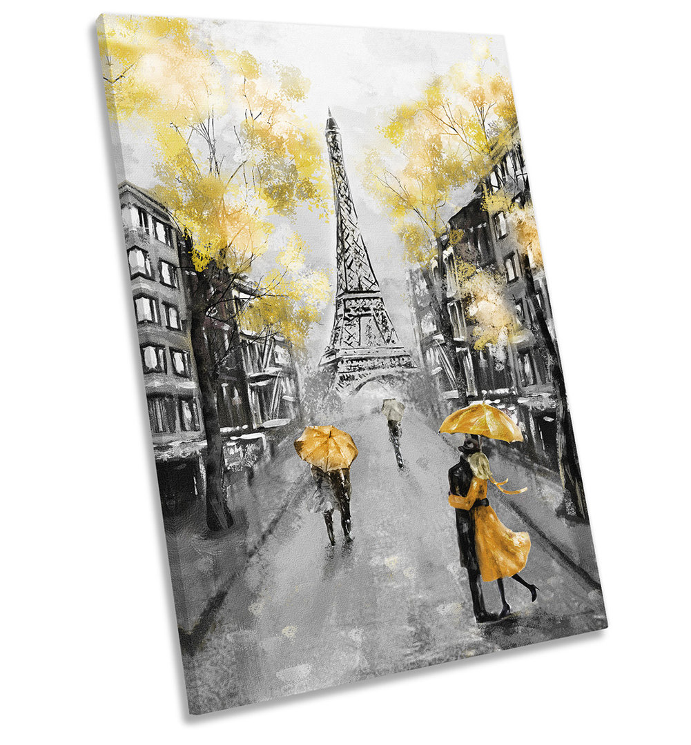 Yellow Paris Eiffel Tower - on