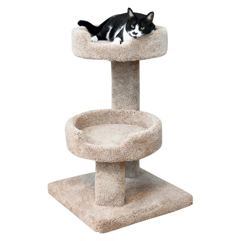 Solid Wood Cat Sleeper, Beige