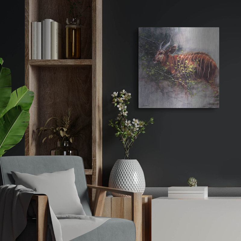 «Bongo In The Brush» par Robert Campbell, H 24 po x l 24 po