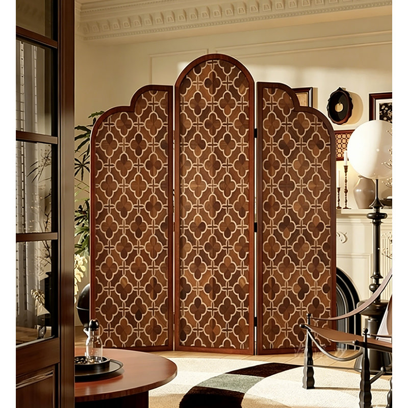 Paravent de chambre à coucher Qoiqisha, 3, H 78,7 po x l 53,1 po x P 1,5 po