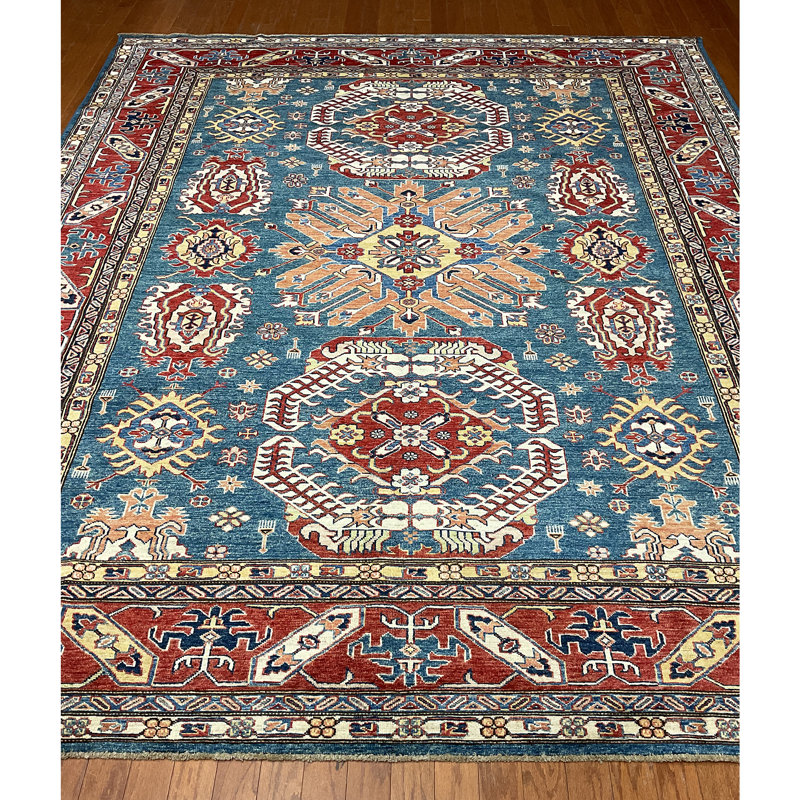 Tapis rectangulaire en laine 8 pi 2 po x 9 pi 9 po One-of-a-Kind