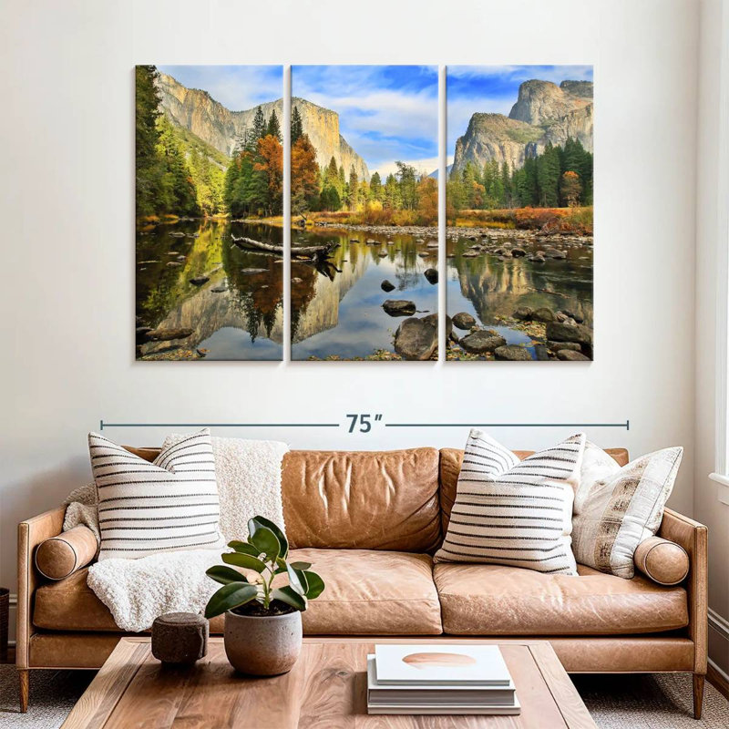 Paysage de la rivière Alvord Merced, H 42 po x l 65 po