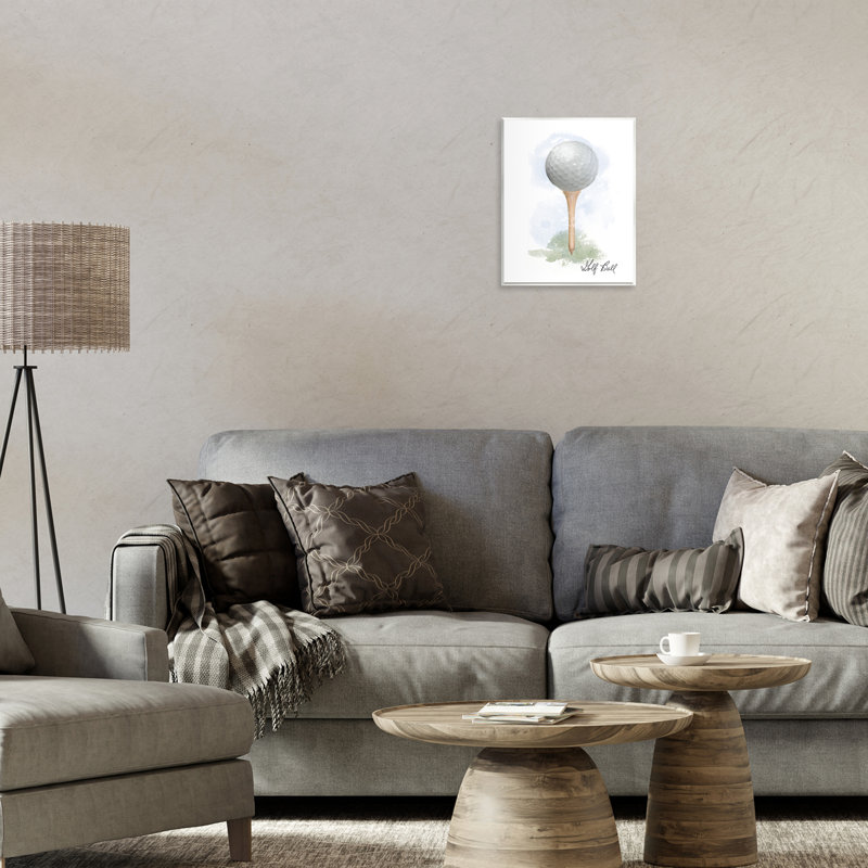 Plaque murale «Soft pastel golf on tee», design par Matthew Piotrowicz