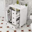 Meuble-lavabo contemporain avec lavabo en céramique, support de porte double couche et charnières à fermeture en douceur-1999492194