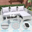 Conchita Polyethylene Wicker 3 - Person Seating Group with Cushions-1327169942-1327169937
