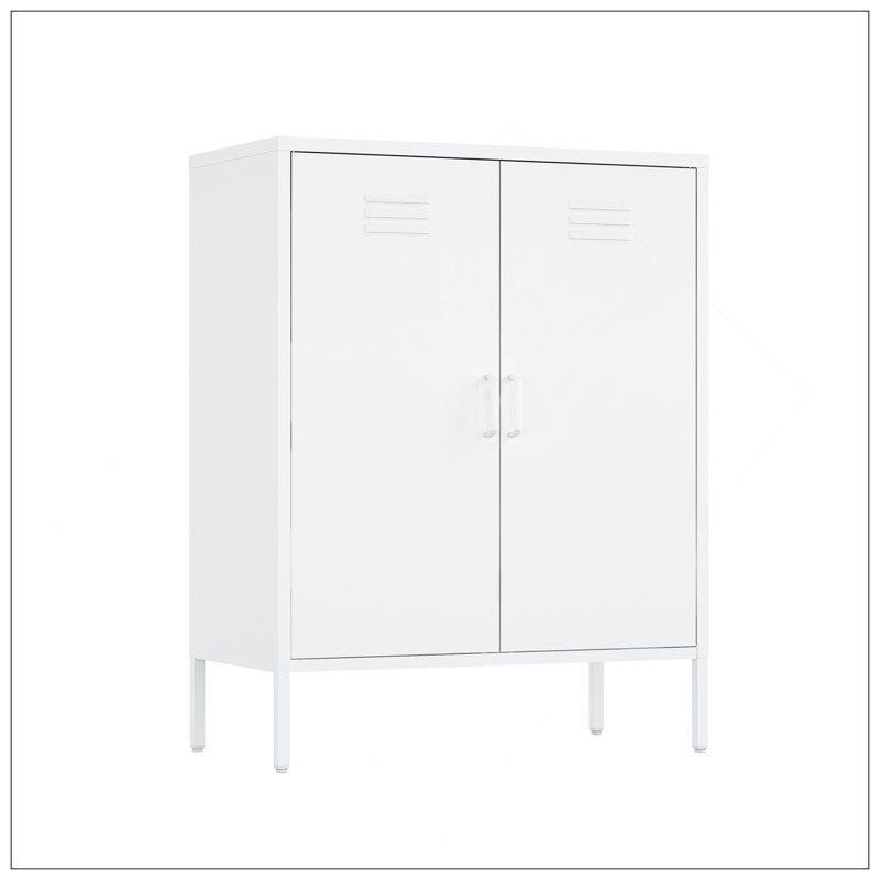 Armoire décorative blanche, Blanc