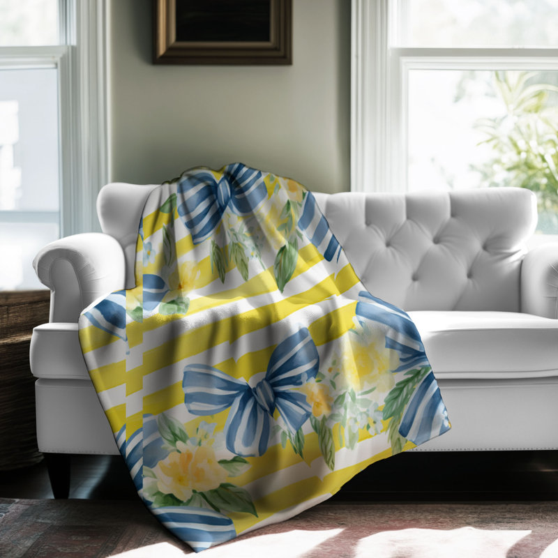 Vibrant Stripes - 1 Piece Premium Blanket, Queen