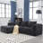 Modular Sectional Sofa, Modern Modular L-Shaped Sofa With Chaise Longue, Equipped With Small Side Pockets And Free Of Compression During Installation.-397817497