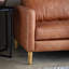 Geoffrey Genuine 3 Seater Leather Sofa