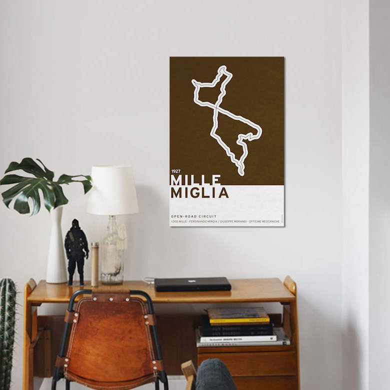 1927, Mille Miglia par Chungkong - impression sur toile tendue, H 26 po x l 18 po x P 1,5 po, Toile tendue, Pas de tapis