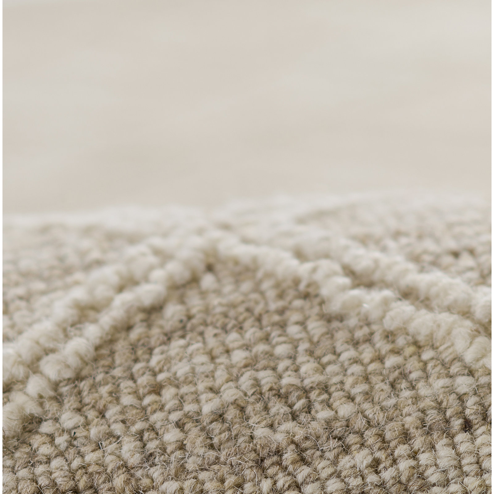 Beige Hand-Tufted Abstract Wool Rug, Runner 2'3" x 8'