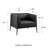 Manjola Faux Leather Accent Chair-1038551006