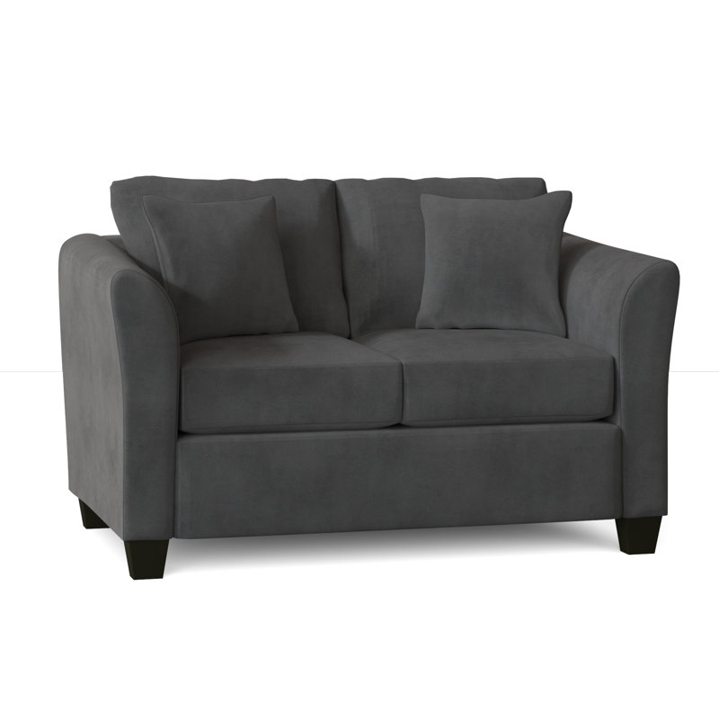 Aniki Upholstered 60.5'' Loveseat, Bulldozer Slate