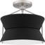 Montz 2-Light Brushed Nickel Semi-Flush Mount Light