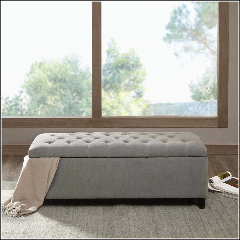 Tufted Top Soft Close Storage Bench