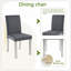 Ensemble de table de salle à manger 6 pièces en bois, table de salle à manger en bois avec 4 chaises rembourrées et banc pour 6 personnes, ensemble de table de salle à manger rectangulaire avec décoration en cristal pour la cuisine, la salle à manger, gris argenté