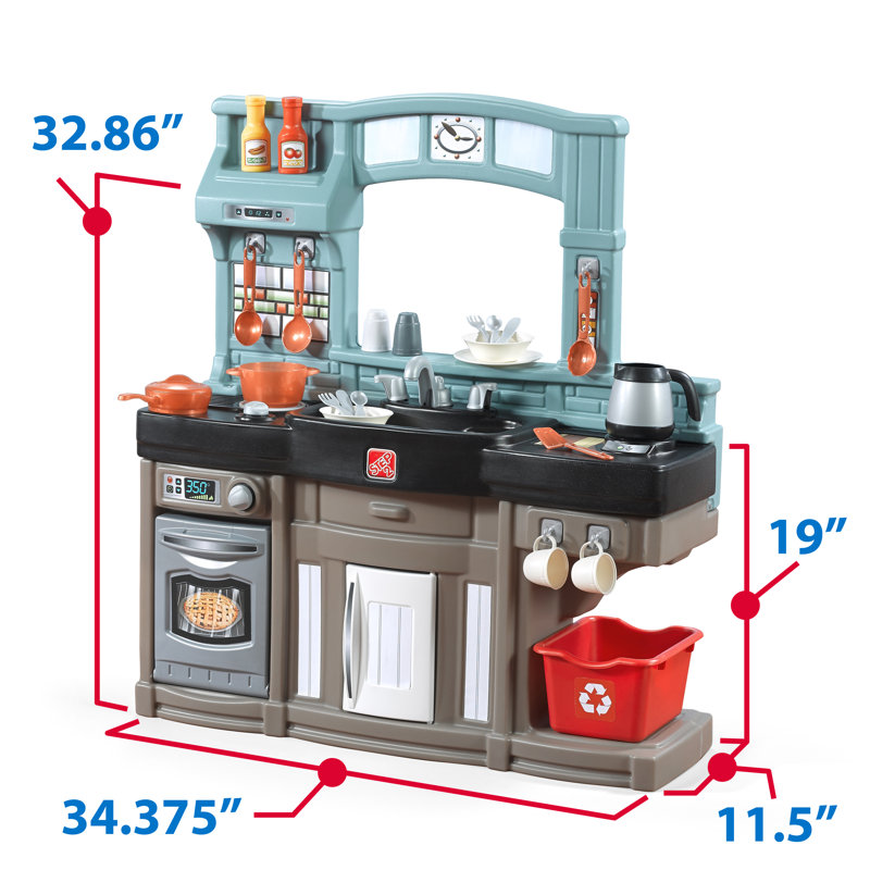 Step2 Best Chef's Kitchen Toddler Pretend Play Toy Kitchen Set
