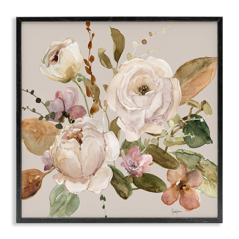 Aquarelle, ensemble de giclées, par Livi Finn, Giclée encadrée noir minuit, H 12 po x l 12 po