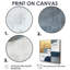 Nuriddin géométrique bleu doré et gris forme pure IV - abstrait géométrique, art mural-76184163-76184162-76184185