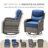 7-9 Person Outdoor Wicker Patio Conversation Set With Swivel Chairs And Coffee Table-184444589-184444591