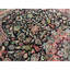 Wool Oriental Area Rug in Black/Pink/Green