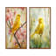 Oiseau canari dans les fleurs I - Collection d'art mural 2 panneaux animaux-498193301-498193327