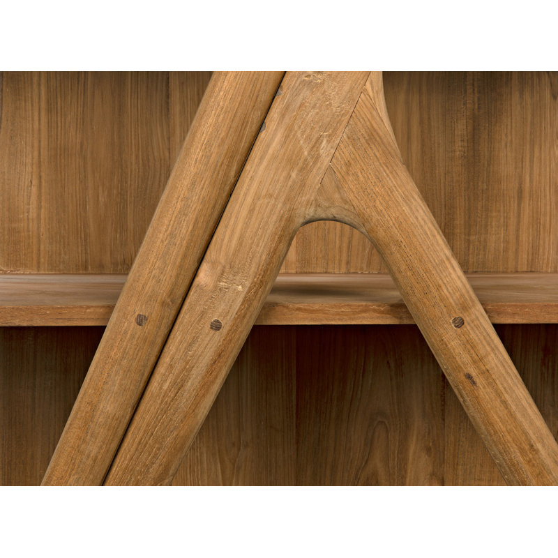 Vetra Solid Wood Bookcase, Clear Coat Semi-Gloss