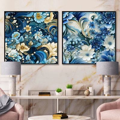 Limoges - Floral & Botanical Square Collage Set Of 2